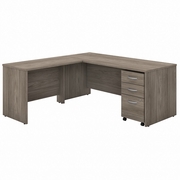 STUDIO C 72W X 30D L SHAPED DESK WITH MOBILE FILE CABINET AND 42W RETURN: MODERN HICKORY <FONT COLOR=GREEN>-FREE SHIPPING-</FONT> STUDIO C 72W X 30D L SHAPED DESK WITH MOBILE FILE CABINET AND 42W RETURN: MODERN HICKORY <FONT COLOR=GREEN>-FREE SHIPPING-</FONT>