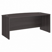 STUDIO C 72W X 36D BOW FRONT DESK: STORM GRAY <FONT COLOR=GREEN>-FREE SHIPPING-</FONT>