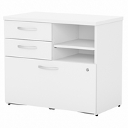 STUDIO C OFFICE STORAGE CABINET WITH DRAWERS AND SHELVES: WHITE <FONT COLOR=GREEN>-FREE SHIPPING-</FONT>