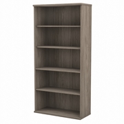 STUDIO C TALL 5 SHELF BOOKCASE: MODERN HICKORY <FONT COLOR=GREEN>-FREE SHIPPING-</FONT>