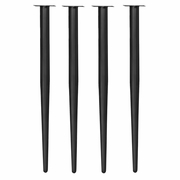 TAPERED POST LEGS (SET OF 4)- BLACK <FONT COLOR=GREEN>-FREE SHIPPING-</FONT>