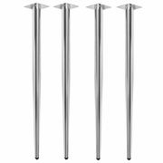 TAPERED POST LEGS (SET OF 4)- CHROME <FONT COLOR=GREEN>-FREE SHIPPING-</FONT>