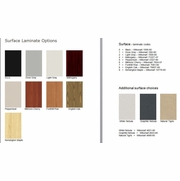 Tom's Table Laminate Options. Review Here, Select Above Right. 