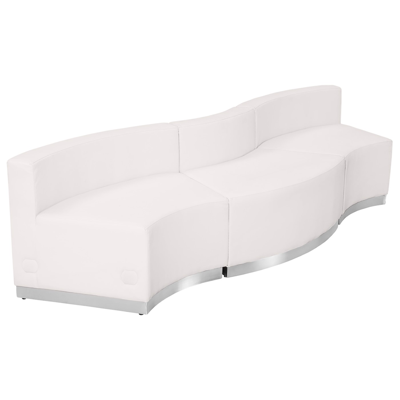 TOUGH ENOUGH ALON SERIES MELROSE WHITE LEATHERSOFT RECEPTION CONFIGURATION, 3 PIECES: <font color=green>FREE SHIPPING!</font> TOUGH ENOUGH ALON SERIES MELROSE WHITE LEATHERSOFT RECEPTION CONFIGURATION, 3 PIECES: <font color=green>FREE SHIPPING!</font>