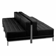 TOUGH ENOUGH IMAGINATION SERIES BLACK LEATHERSOFT LOUNGE SET, 6 PIECES <font color=green>FREE SHIPPING!</font>
