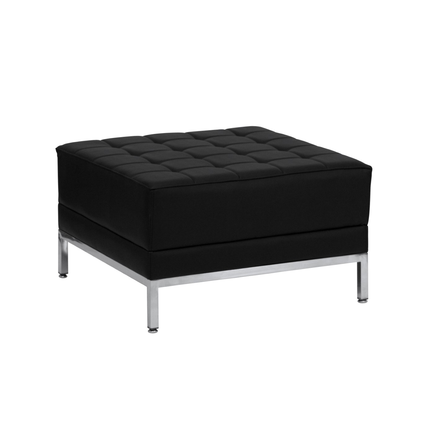 TOUGH ENOUGH IMAGINATION SERIES BLACK LEATHERSOFT OTTOMAN: <font color=green>FREE SHIPPING!</font> TOUGH ENOUGH IMAGINATION SERIES BLACK LEATHERSOFT OTTOMAN: <font color=green>FREE SHIPPING!</font>