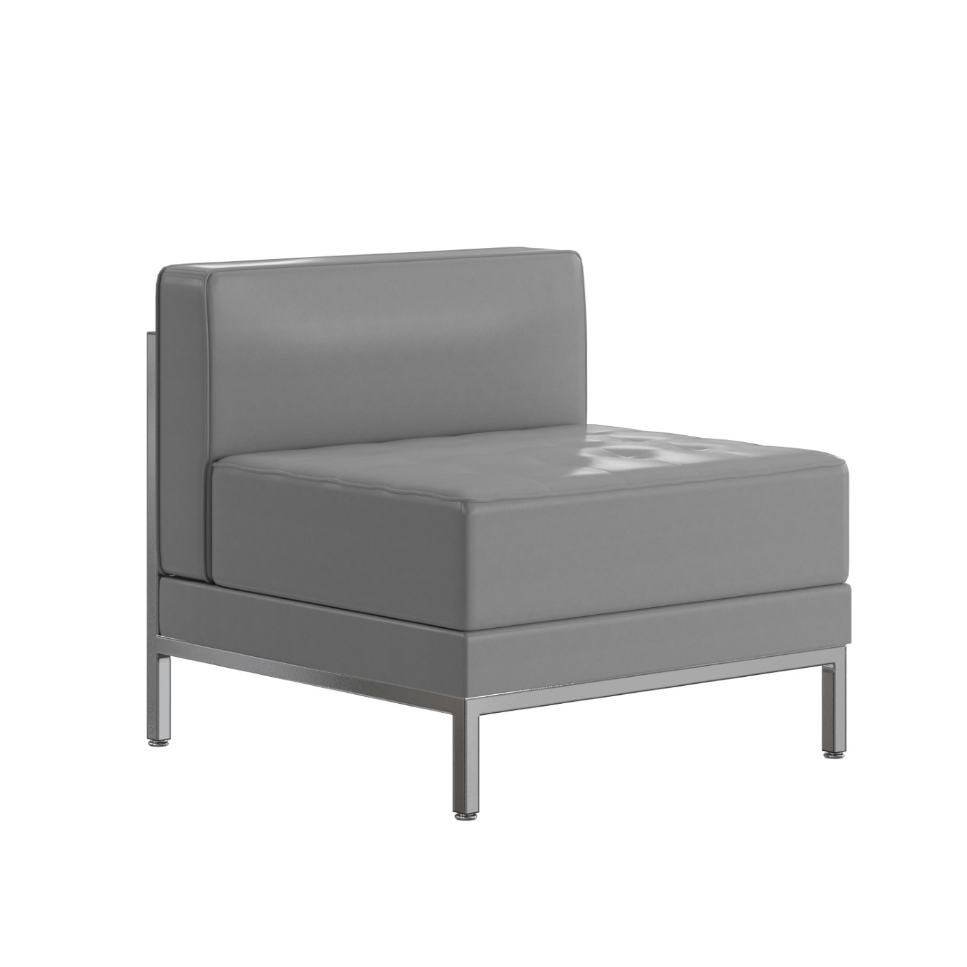 TOUGH ENOUGH IMAGINATION SERIES CONTEMPORARY GRAY LEATHERSOFT MIDDLE CHAIR <font color=green>FREE SHIPPING!</font> TOUGH ENOUGH IMAGINATION SERIES CONTEMPORARY GRAY LEATHERSOFT MIDDLE CHAIR <font color=green>FREE SHIPPING!</font>