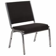TOUGH ENOUGH SERIES 1000 LB. RATED BLACK FABRIC BARIATRIC MEDICAL RECEPTION CHAIR <font color=green>FREE SHIPPING!</font>