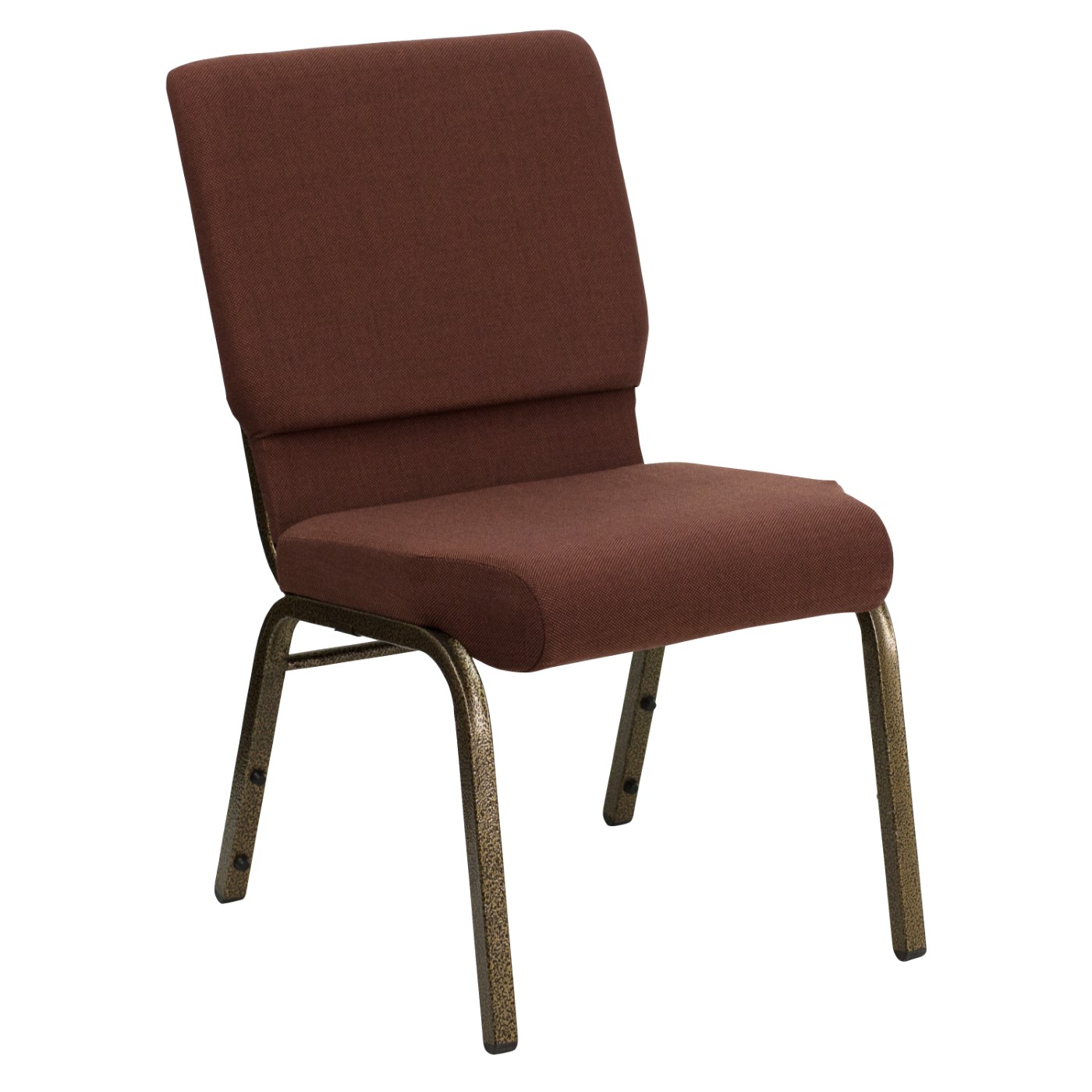 TOUGH ENOUGH SERIES 18.5''W STACKING CHURCH CHAIR IN BROWN FABRIC - GOLD VEIN FRAME: <font color=green>FREE SHIPPING!</font> TOUGH ENOUGH SERIES 18.5''W STACKING CHURCH CHAIR IN BROWN FABRIC - GOLD VEIN FRAME: <font color=green>FREE SHIPPING!</font>
