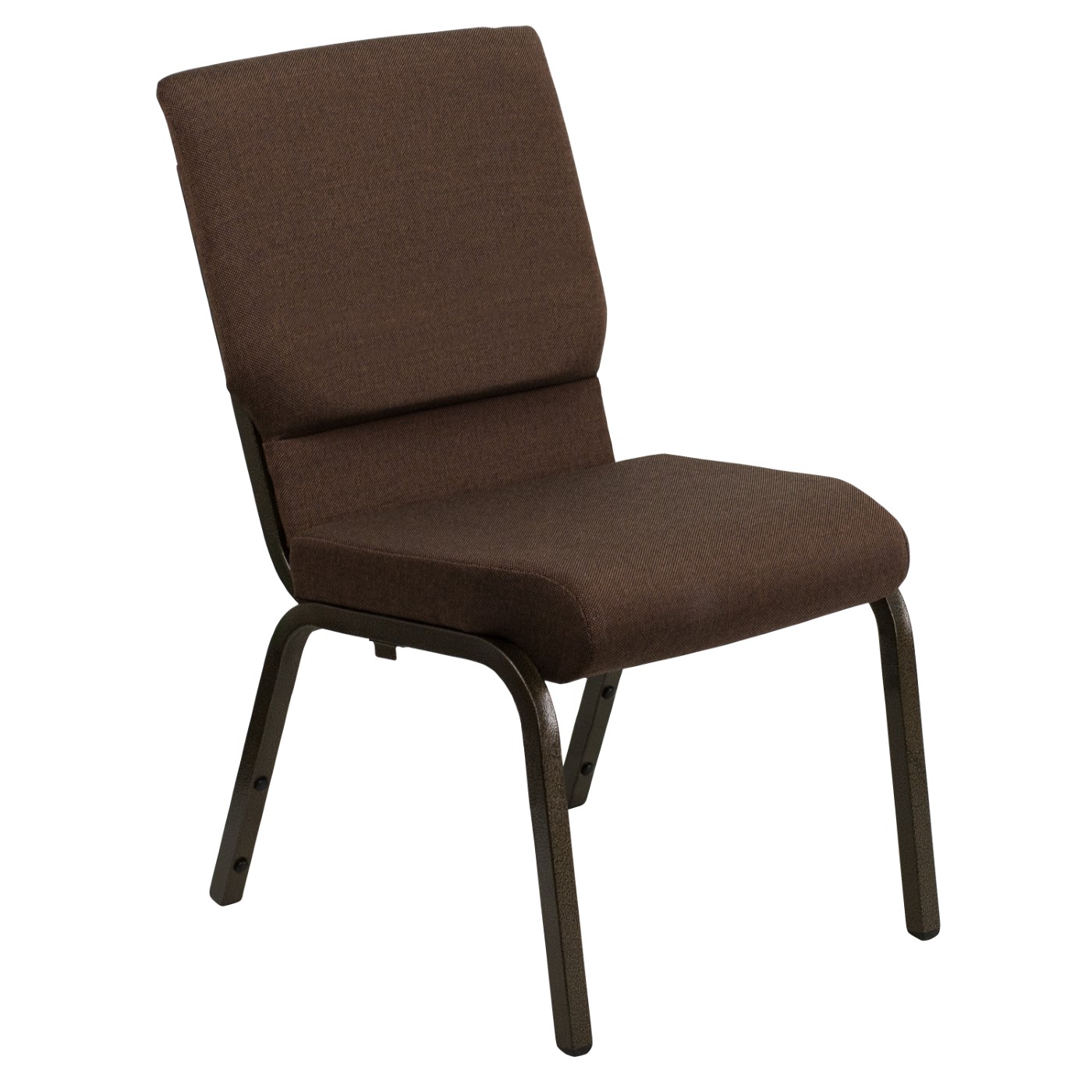 TOUGH ENOUGH SERIES 18.5''W STACKING CHURCH CHAIR IN BROWN FABRIC - GOLD VEIN FRAME: <font color=green>FREE SHIPPING!</font> TOUGH ENOUGH SERIES 18.5''W STACKING CHURCH CHAIR IN BROWN FABRIC - GOLD VEIN FRAME: <font color=green>FREE SHIPPING!</font>