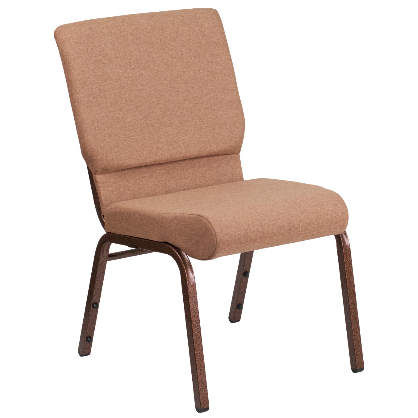 TOUGH ENOUGH SERIES 18.5''W STACKING CHURCH CHAIR IN CARAMEL FABRIC - COPPER VEIN FRAME: <font color=green>FREE SHIPPING!</font> TOUGH ENOUGH SERIES 18.5''W STACKING CHURCH CHAIR IN CARAMEL FABRIC - COPPER VEIN FRAME: <font color=green>FREE SHIPPING!</font>