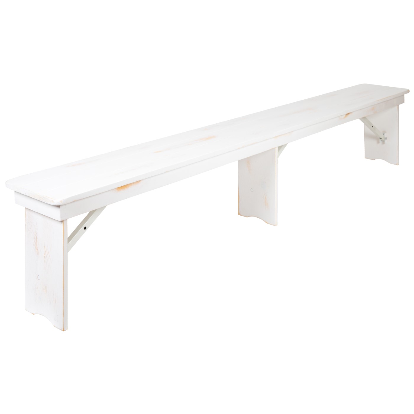 TOUGH ENOUGH SERIES 8' X 12" ANTIQUE RUSTIC SOLID WHITE PINE FOLDING FARM BENCH WITH 3 LEGS: <font color=green>FREE SHIPPING!</font> TOUGH ENOUGH SERIES 8' X 12" ANTIQUE RUSTIC SOLID WHITE PINE FOLDING FARM BENCH WITH 3 LEGS: <font color=green>FREE SHIPPING!</font>