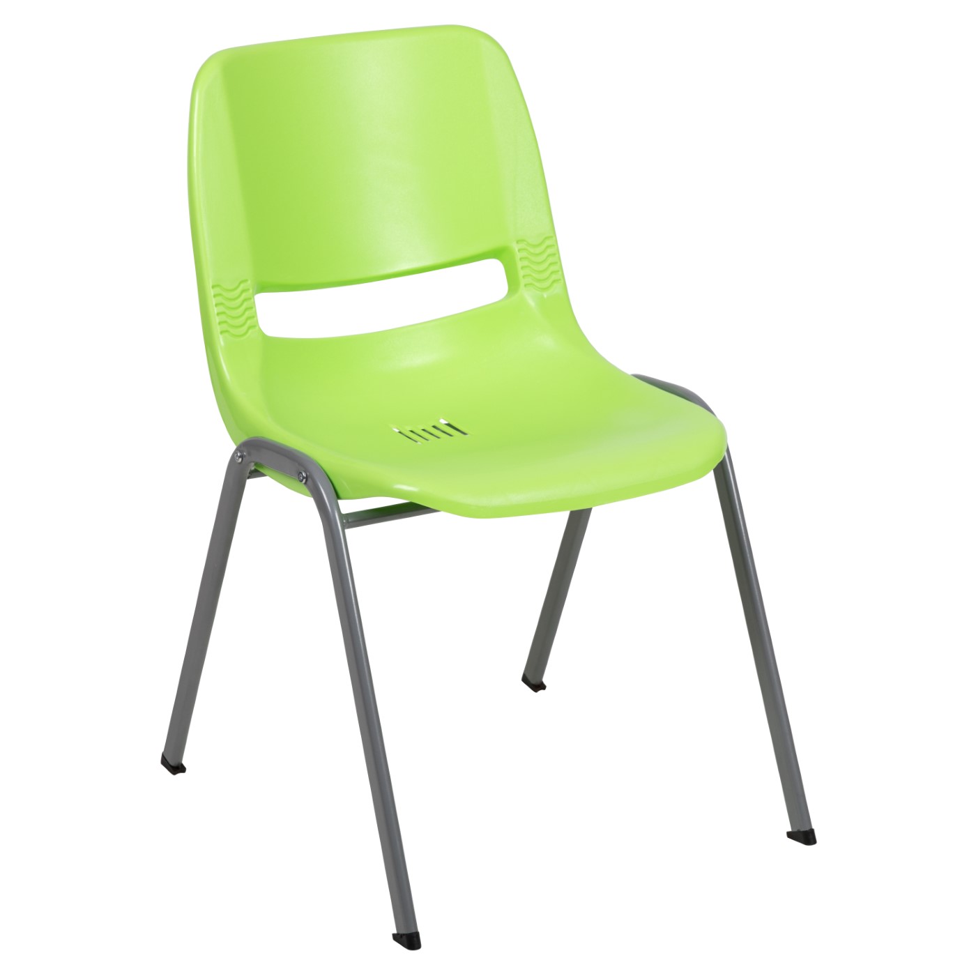 TOUGH ENOUGH SERIES 880 LB. CAPACITY GREEN ERGONOMIC SHELL STACK CHAIR WITH GRAY FRAME: <font color=green>FREE SHIPPING!</font> TOUGH ENOUGH SERIES 880 LB. CAPACITY GREEN ERGONOMIC SHELL STACK CHAIR WITH GRAY FRAME: <font color=green>FREE SHIPPING!</font>