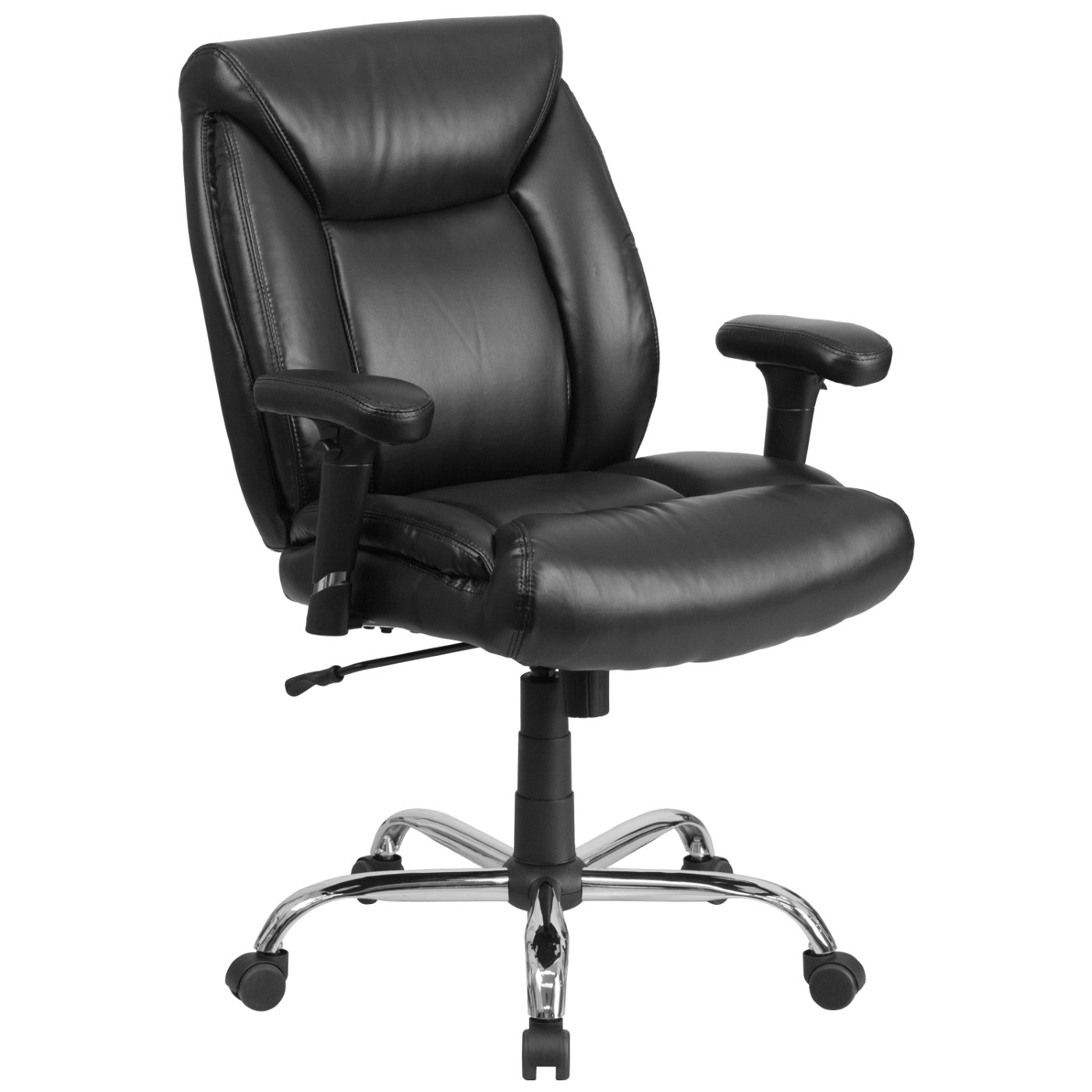 TOUGH ENOUGH SERIES BIG & TALL 400 LB. RATED BLACK LEATHERSOFT DEEP TUFTED ERGONOMIC TASK OFFICE CHAIR WITH ADJUSTABLE ARMS: <font color=green>FREE SHIPPING!</font> TOUGH ENOUGH SERIES BIG & TALL 400 LB. RATED BLACK LEATHERSOFT DEEP TUFTED ERGONOMIC TASK OFFICE CHAIR WITH ADJUSTABLE ARMS: <font color=green>FREE SHIPPING!</font>
