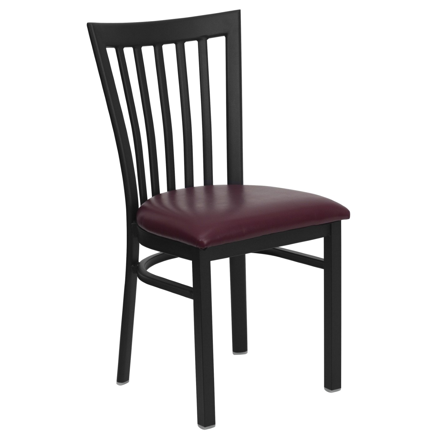 TOUGH ENOUGH SERIES BLACK SCHOOL HOUSE BACK METAL RESTAURANT CHAIR - BURGUNDY VINYL SEAT <font color=green>FREE SHIPPING!</font> TOUGH ENOUGH SERIES BLACK SCHOOL HOUSE BACK METAL RESTAURANT CHAIR - BURGUNDY VINYL SEAT <font color=green>FREE SHIPPING!</font>