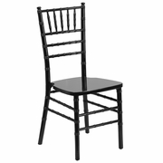 TOUGH ENOUGH SERIES BLACK WOOD CHIAVARI CHAIR: <font color=green>FREE SHIPPING!</font>