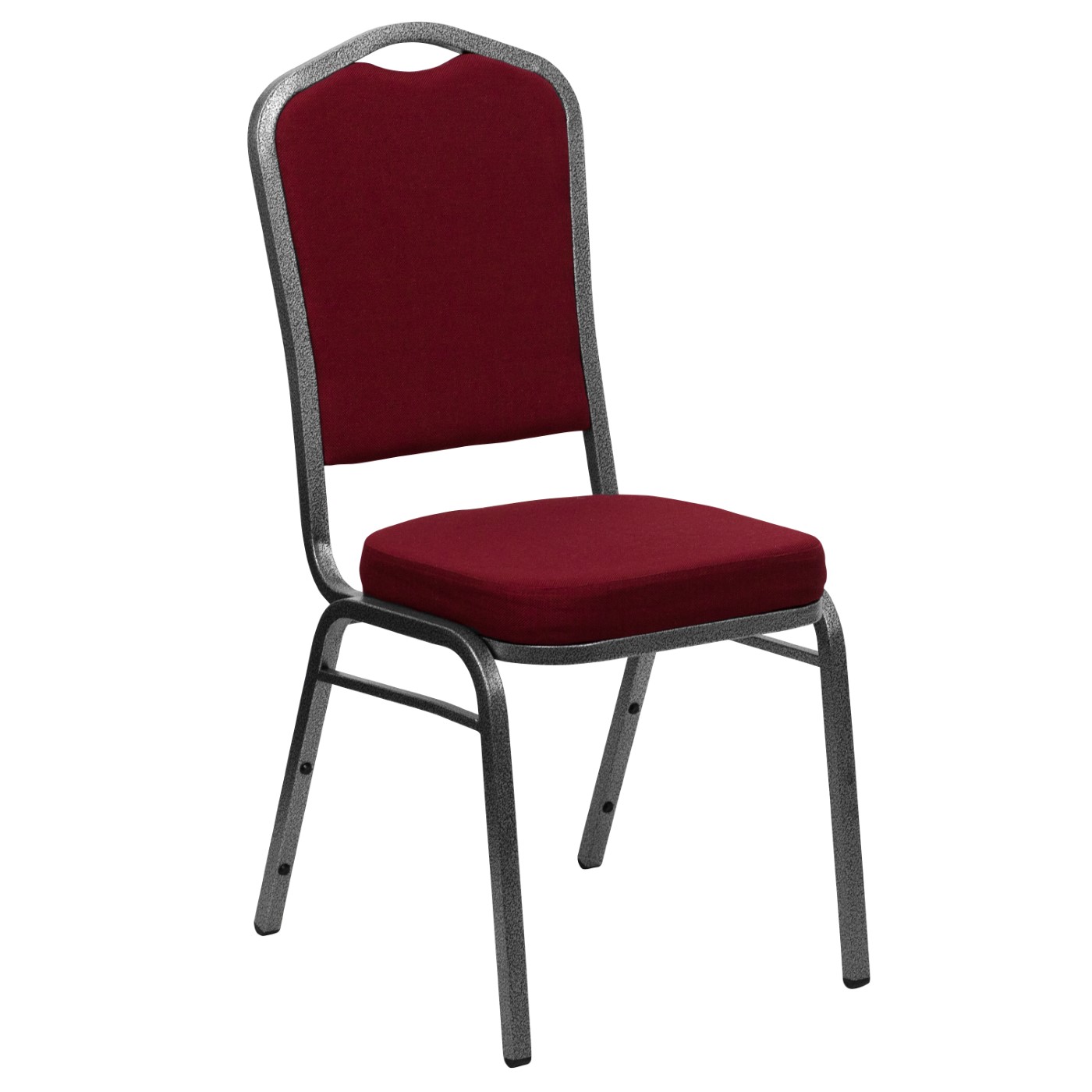 TOUGH ENOUGH SERIES CROWN BACK STACKING BANQUET CHAIR IN BURGUNDY FABRIC - SILVER VEIN FRAME: <font color=green>FREE SHIPPING!</font> TOUGH ENOUGH SERIES CROWN BACK STACKING BANQUET CHAIR IN BURGUNDY FABRIC - SILVER VEIN FRAME: <font color=green>FREE SHIPPING!</font>