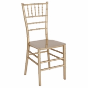 TOUGH ENOUGH SERIES GOLD RESIN STACKING CHIAVARI CHAIR <font color=green>FREE SHIPPING!</font>