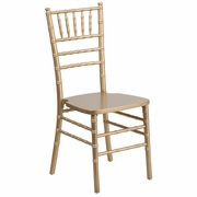 TOUGH ENOUGH SERIES GOLD WOOD CHIAVARI CHAIR: <font color=green>FREE SHIPPING!</font>