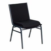TOUGH ENOUGH SERIES HEAVY DUTY BLACK DOT FABRIC STACK CHAIR: <font color=green>FREE SHIPPING!</font>