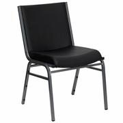 TOUGH ENOUGH SERIES HEAVY DUTY BLACK VINYL STACK CHAIR <font color=green>FREE SHIPPING!</font>