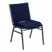 TOUGH ENOUGH SERIES HEAVY DUTY NAVY BLUE DOT FABRIC STACK CHAIR <font color=green>FREE SHIPPING!</font>
