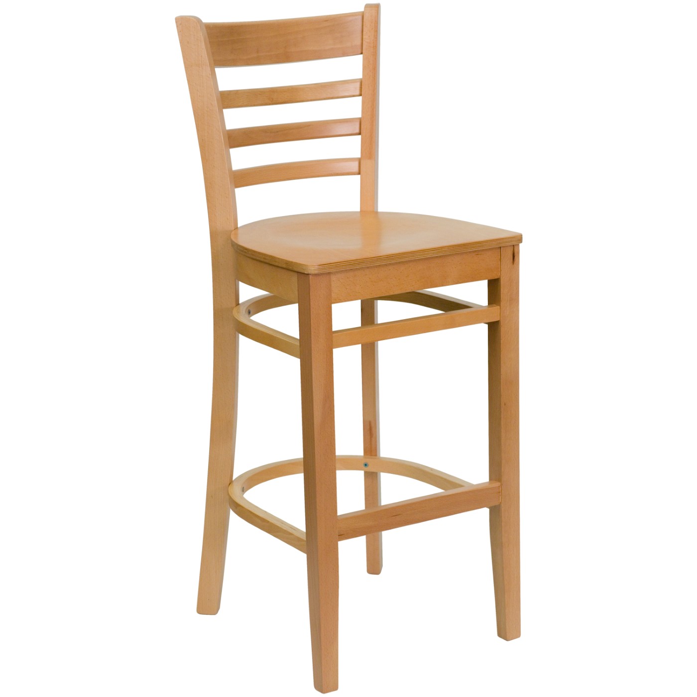 TOUGH ENOUGH SERIES LADDER BACK NATURAL WOOD RESTAURANT BARSTOOL: <font color=green>FREE SHIPPING!</font> TOUGH ENOUGH SERIES LADDER BACK NATURAL WOOD RESTAURANT BARSTOOL: <font color=green>FREE SHIPPING!</font>