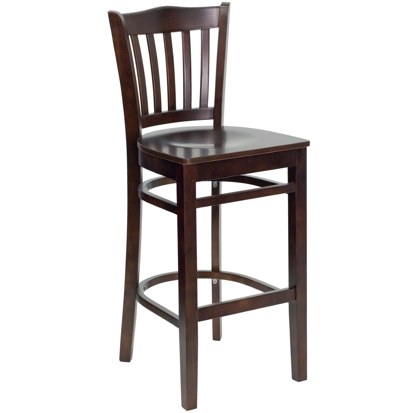 TOUGH ENOUGH SERIES VERTICAL SLAT BACK WALNUT WOOD RESTAURANT BARSTOOL: <font color=green>FREE SHIPPING!</font> TOUGH ENOUGH SERIES VERTICAL SLAT BACK WALNUT WOOD RESTAURANT BARSTOOL: <font color=green>FREE SHIPPING!</font>