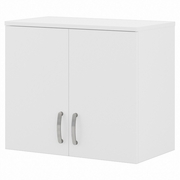 UNIVERSAL CLOSET WALL CABINET WITH DOORS AND SHELVES: WHITE <FONT COLOR=GREEN>-FREE SHIPPING-</FONT>