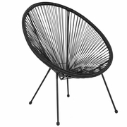 VALENCIA OVAL COMFORT SERIES TAKE TEN BLACK PAPASAN LOUNGE CHAIR: <font color=green>FREE SHIPPING!</font>