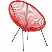 VALENCIA OVAL COMFORT SERIES TAKE TEN RED PAPASAN LOUNGE CHAIR: <font color=green>FREE SHIPPING!</font>