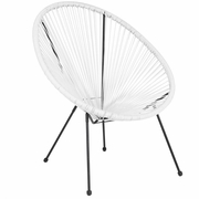 VALENCIA OVAL COMFORT SERIES TAKE TEN WHITE PAPASAN LOUNGE CHAIR: <font color=green>FREE SHIPPING!</font>