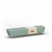 VISION MODULAR BENCH<br>AIRPORT TERMINAL SEATING VISION MODULAR BENCH<br>AIRPORT TERMINAL SEATING