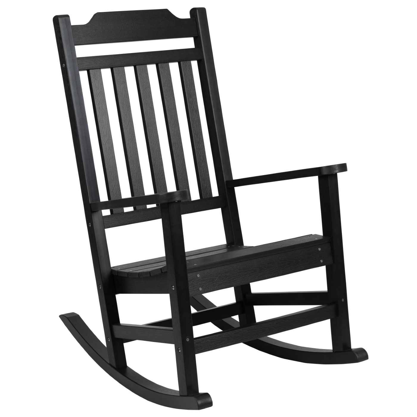 WINSTON ALL-WEATHER POLY RESIN ROCKING CHAIR IN BLACK: <font color=green>FREE SHIPPING!</font> WINSTON ALL-WEATHER POLY RESIN ROCKING CHAIR IN BLACK: <font color=green>FREE SHIPPING!</font>