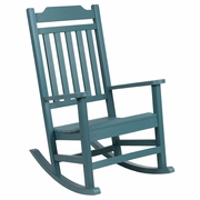 WINSTON ALL-WEATHER POLY RESIN ROCKING CHAIR IN TEAL: <font color=green>FREE SHIPPING!</font>