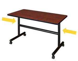 FLIP-TOP TABLES WITHOUT MODESTY PANELS