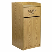 WOOD TRAY TOP RECEPTACLE IN OAK: <font color=green>FREE SHIPPING!</font>