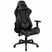 X20 GAMING CHAIR RACING OFFICE ERGONOMIC COMPUTER PC ADJUSTABLE SWIVEL CHAIR WITH RECLINING BACK IN GRAY LEATHERSOFT: <font color=green>FREE SHIPPING!</font>