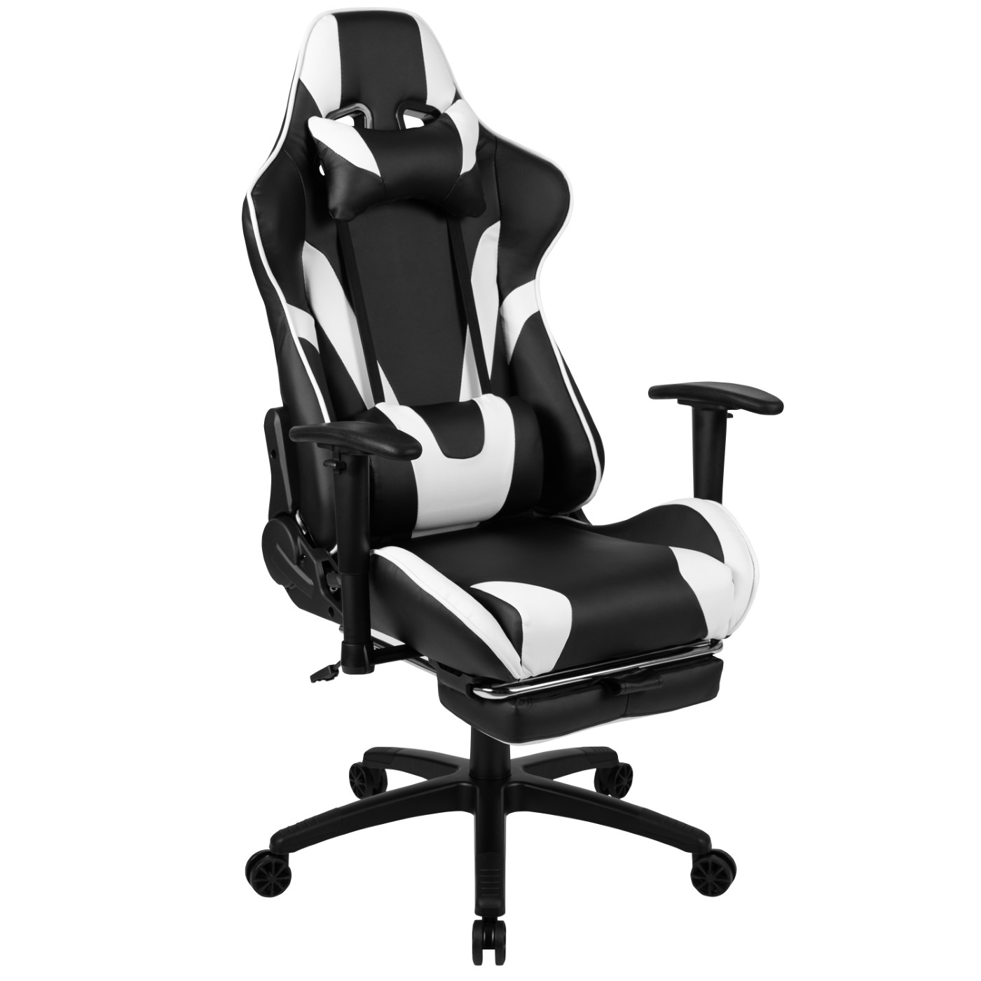 X30 GAMING CHAIR RACING OFFICE ERGONOMIC COMPUTER CHAIR WITH FULLY RECLINING BACK AND SLIDE-OUT FOOTREST IN BLACK LEATHERSOFT: <font color=green>FREE SHIPPING!</font> X30 GAMING CHAIR RACING OFFICE ERGONOMIC COMPUTER CHAIR WITH FULLY RECLINING BACK AND SLIDE-OUT FOOTREST IN BLACK LEATHERSOFT: <font color=green>FREE SHIPPING!</font>