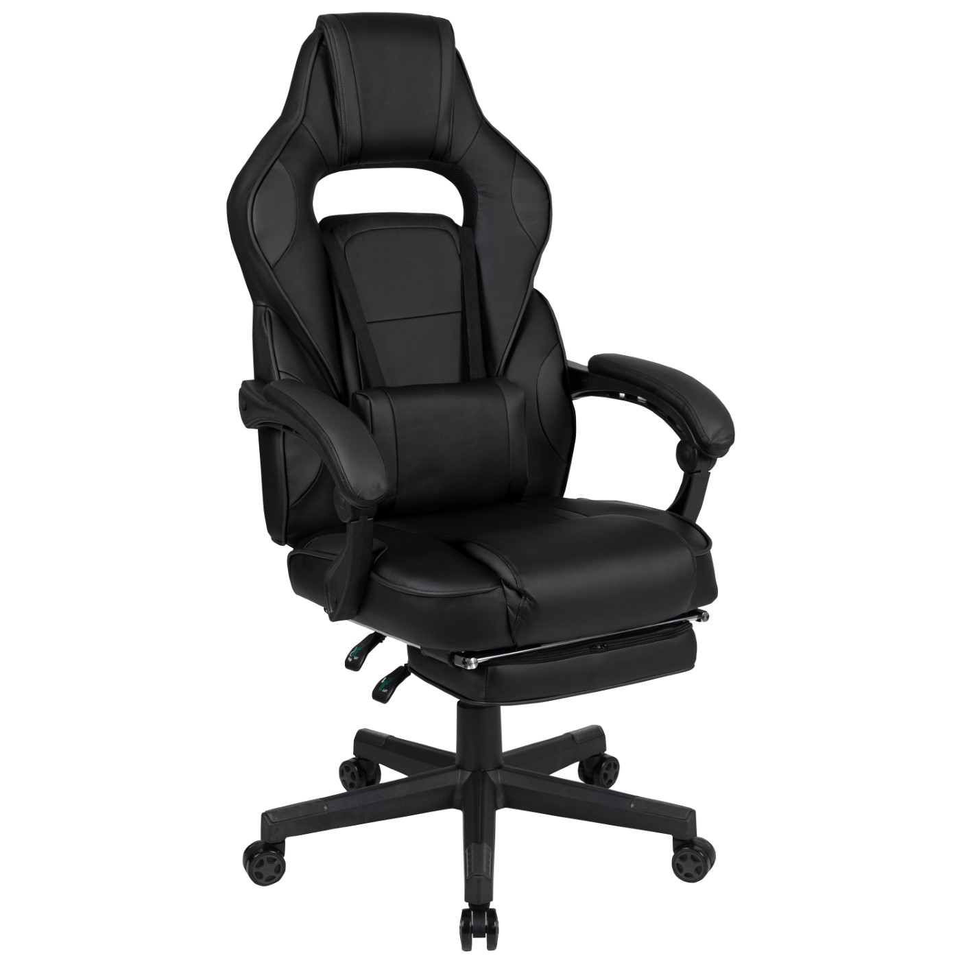 X40 GAMING CHAIR RACING ERGONOMIC COMPUTER CHAIR WITH FULLY RECLINING BACK/ARMS, SLIDE-OUT FOOTREST, MASSAGING LUMBAR - BLACK: <font color=green>FREE SHIPPING!</font> X40 GAMING CHAIR RACING ERGONOMIC COMPUTER CHAIR WITH FULLY RECLINING BACK/ARMS, SLIDE-OUT FOOTREST, MASSAGING LUMBAR - BLACK: <font color=green>FREE SHIPPING!</font>