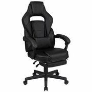 X40 GAMING CHAIR RACING ERGONOMIC COMPUTER CHAIR WITH FULLY RECLINING BACK/ARMS, SLIDE-OUT FOOTREST, MASSAGING LUMBAR - BLACK: <font color=green>FREE SHIPPING!</font>