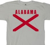 Alabama State Flag Cotton Tee shirt - Cutsom T-shirt Printing