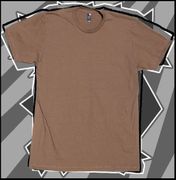 Alstyle AAA 1701 Brown Ringspun T-shirts - No Stock