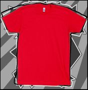 Alstyle AAA 1701 Cotton Red Wholesale T Shirts - No Stock