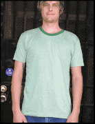 American Apparel Ringer T shirts M434 Gym Tshirt Style No Ringer on Sleeve Mens Ringers