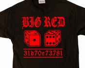 Big Red Black T-shirt Las Vegas Craps Gambling T-shirts   31d70e73781