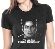 Charlie Sheen Mugshot T-shirts with famous Quotes