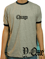 Chicago Newspaper Font T-shirt