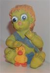 Click - Bug Eyed Boy With Duck Statuette Figurine