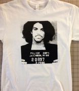 Click here to order the Prince Mugshot t-shirt on white or light colored t-shirts